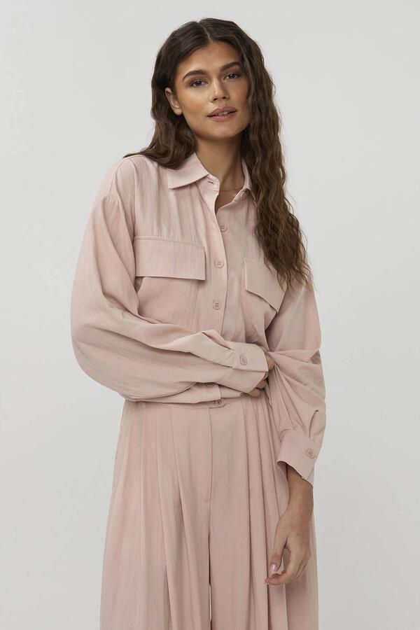 STUDIO AMAYA Dames Blouses Loeke Blouse Lichtroze - Foto 5