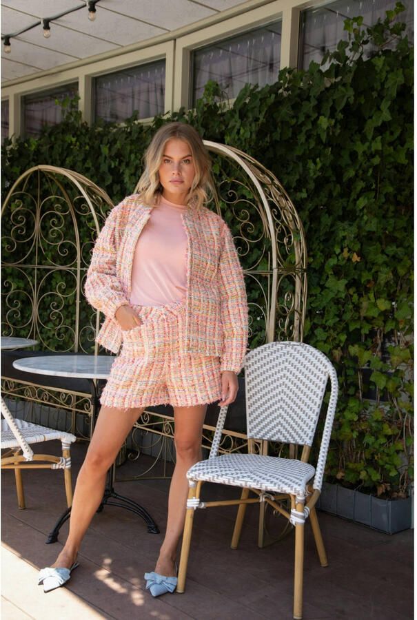 Studio AMAYA straight regular waist casual short multi met lurex - Foto 6