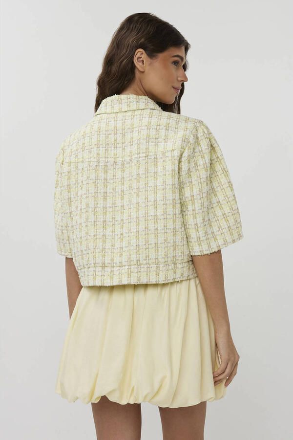 STUDIO AMAYA Dames Jassen Noor Jacket Geel - Foto 7