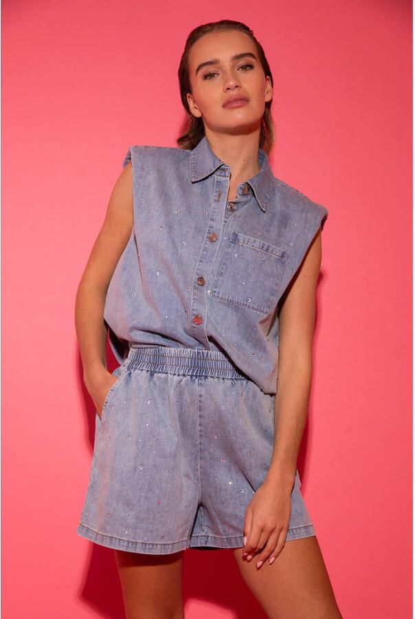 STUDIO AMAYA Dames Blouses Storm Blouse Blauw - Foto 2