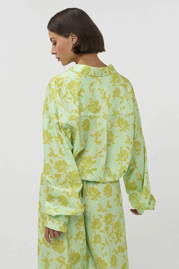 STUDIO AMAYA Dames Blouses Lilou Groen - Foto 7