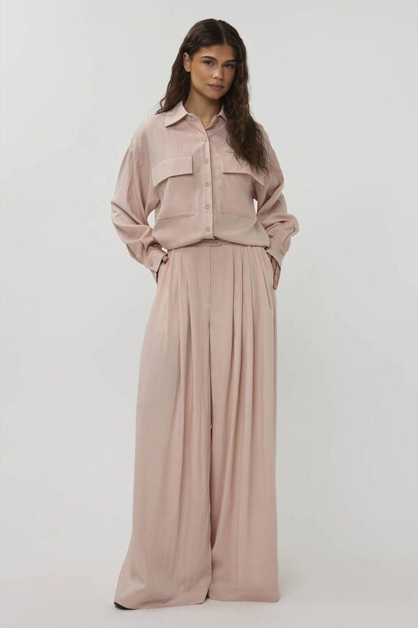 STUDIO AMAYA Dames Broeken Lotus Pants Lichtroze - Foto 6