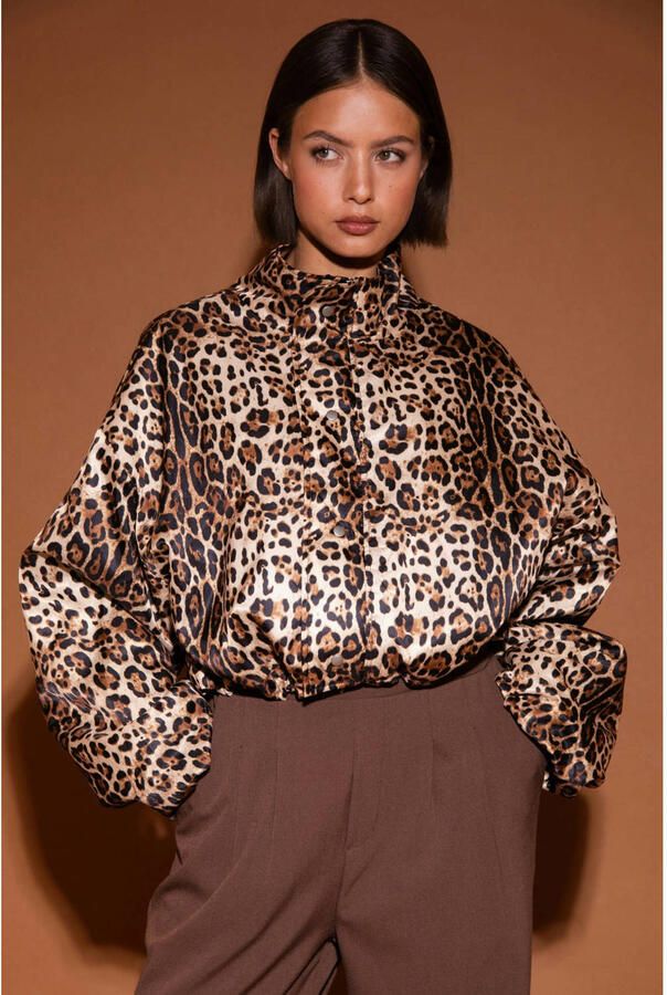 STUDIO AMAYA Dames Jassen Feline Bruin - Foto 6