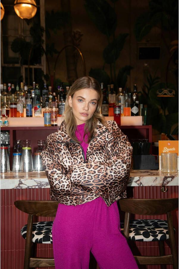 STUDIO AMAYA Dames Jassen Feline Bruin - Foto 5