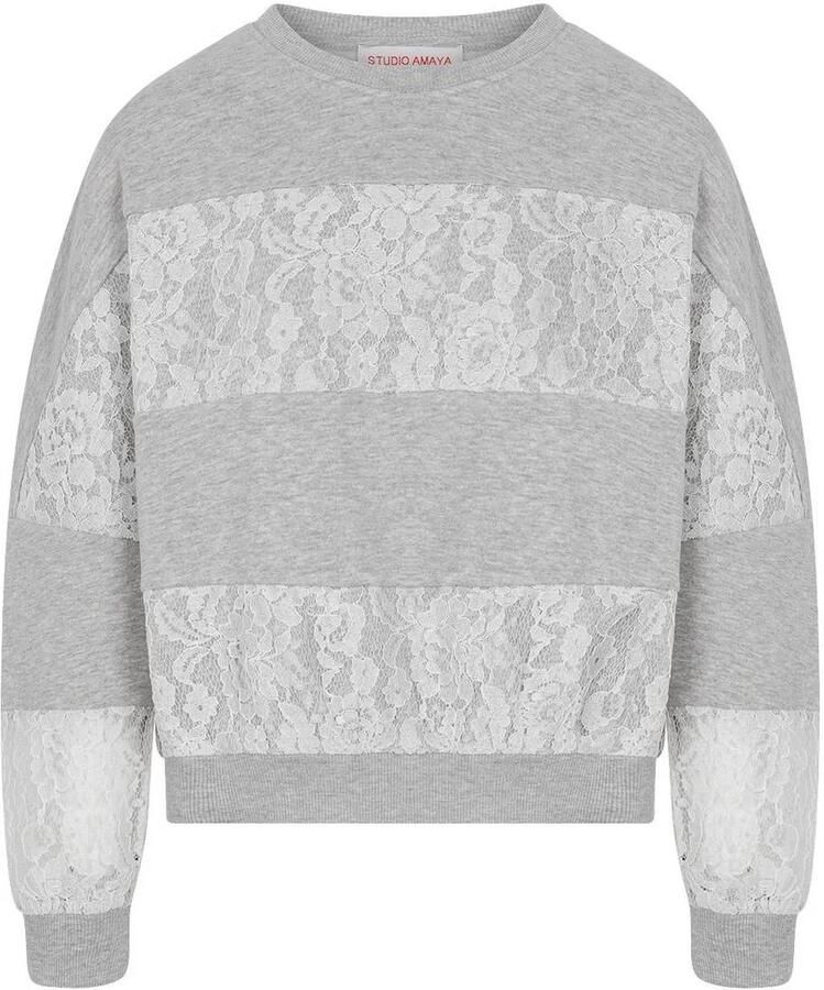 Studio AMAYA oversized trui grijs - Foto 2