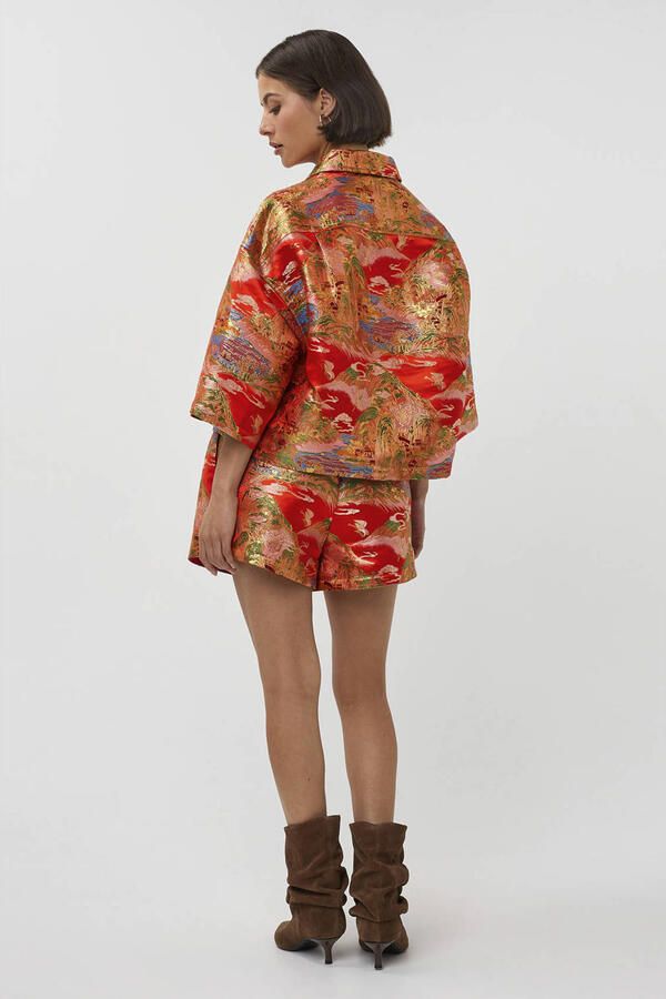 Studio AMAYA regular waist casual short rood - Foto 7