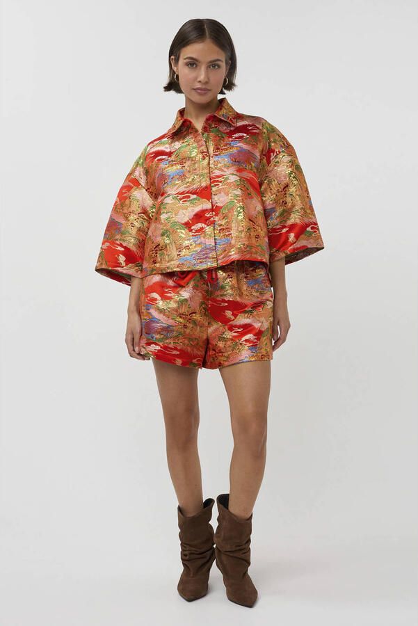 Studio AMAYA regular waist casual short rood - Foto 6