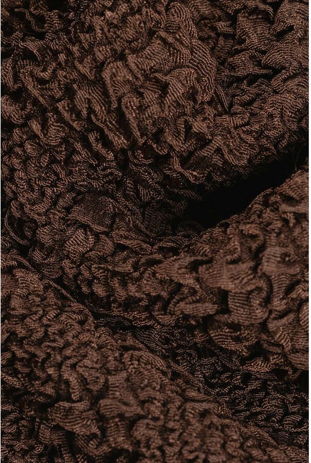 Studio AMAYA straight high waist broek bruin - Foto 6