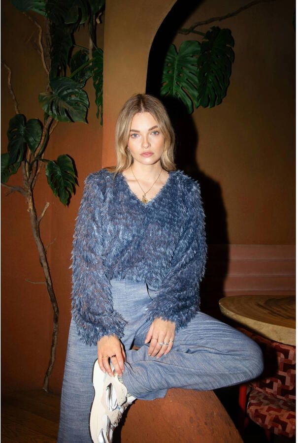 STUDIO AMAYA Dames Tops & T-shirts Bridget Blauw - Foto 6