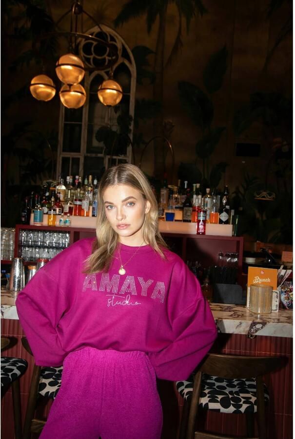 STUDIO AMAYA Dames Truien & Vesten Freya Fuchsia - Foto 5