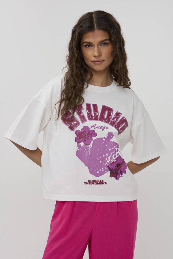 Studio AMAYA T-shirt wit - Foto 3