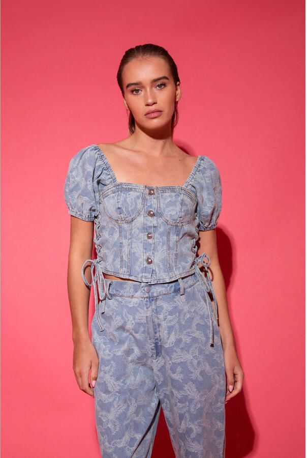 Studio AMAYA top light blue denim
