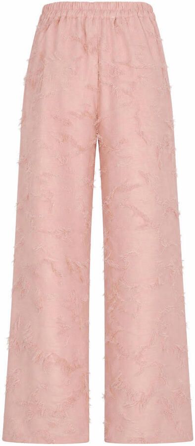 Studio AMAYA wide leg broek met plooien lichtroze - Foto 2