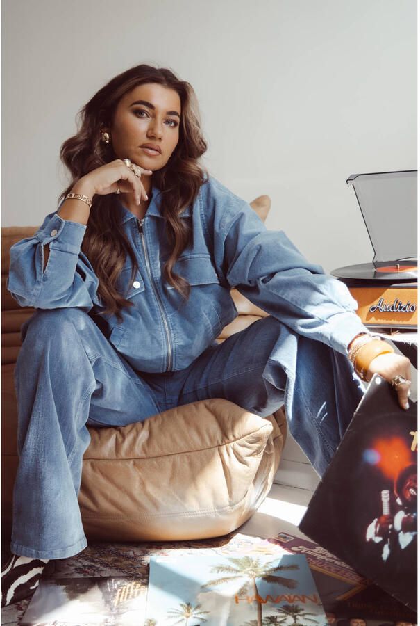 Studio AMAYA X Sofie Graafland straight leg broek blauw - Foto 2