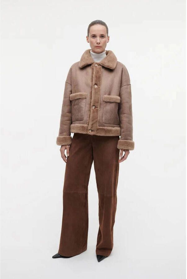 Studio AR by ARMA faux fur jas camel - Foto 5