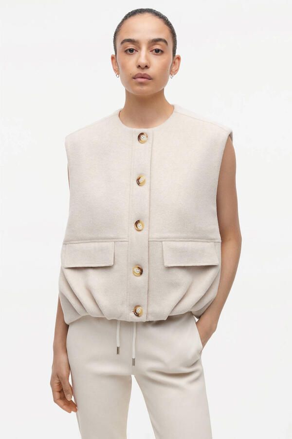 STUDIO AR Dames Blazers Daniela Wool Blend Ecru - Foto 5