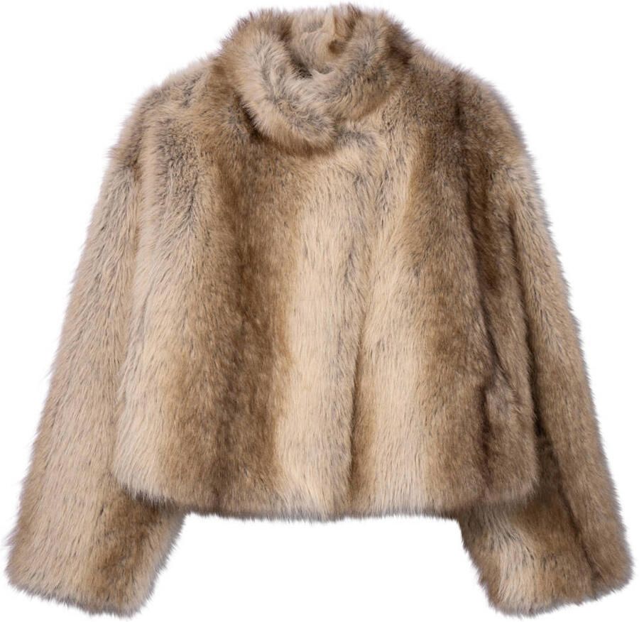 Studio AR by ARMA imitatiebont faux fur winterjas bruin