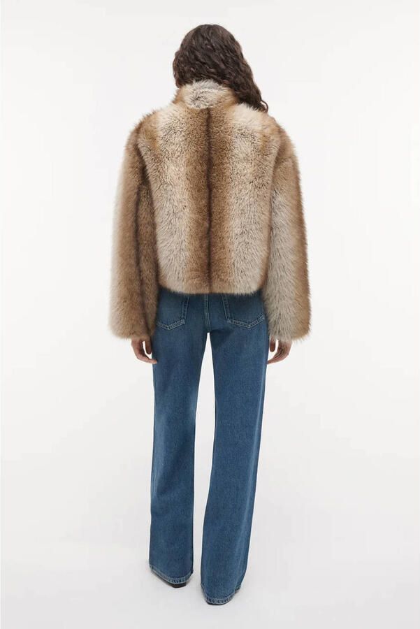 Studio AR by ARMA imitatiebont faux fur winterjas bruin - Foto 3