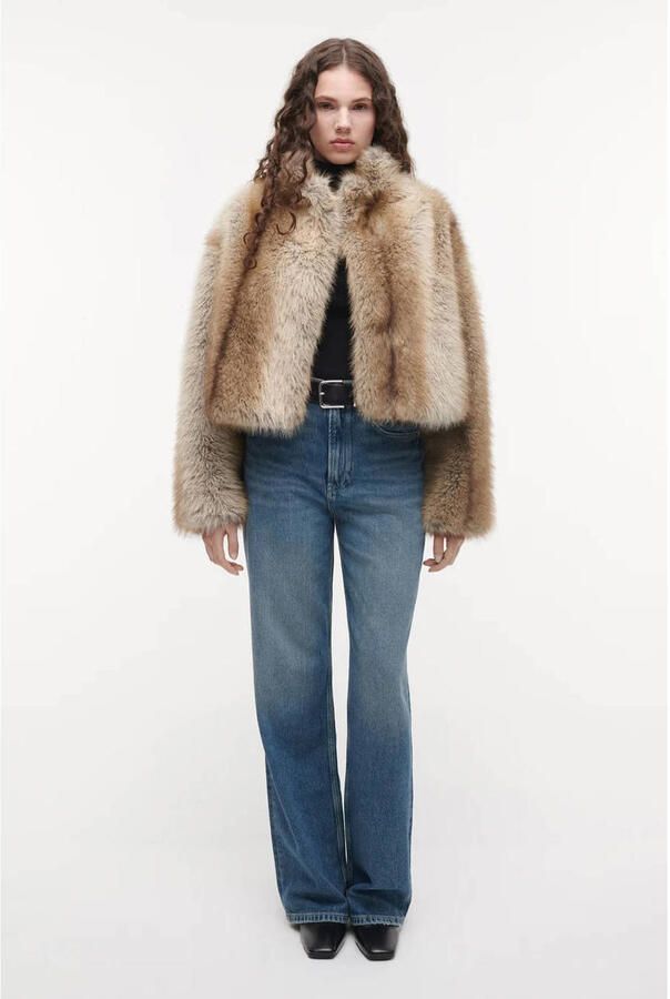 Studio AR by ARMA imitatiebont faux fur winterjas bruin - Foto 2