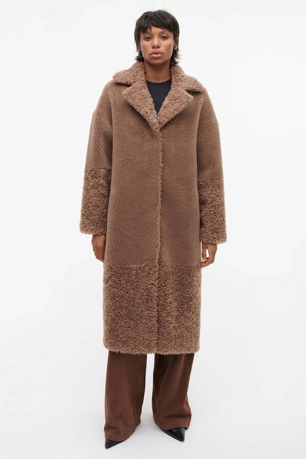 Studio AR by ARMA imitatiebont faux fur winterjas camel