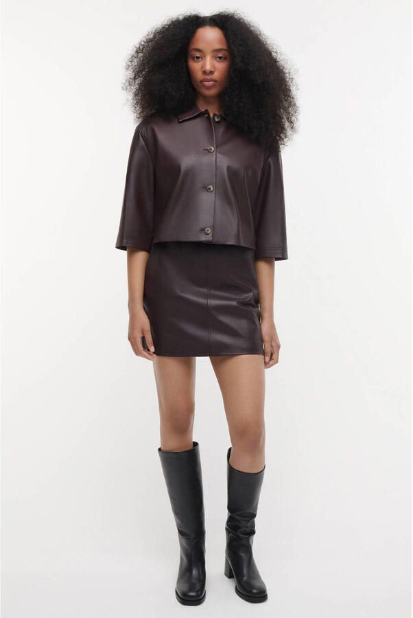STUDIO AR Dames Rokken Saidy Sheep Soft Waxed Bruin - Foto 6