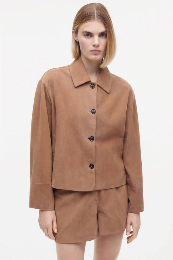 Studio AR by ARMA suede jack camel