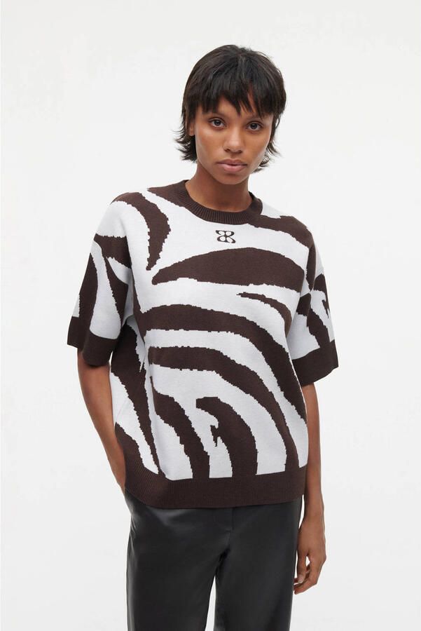 STUDIO AR Zachte trui Levina dierenprint - Foto 3