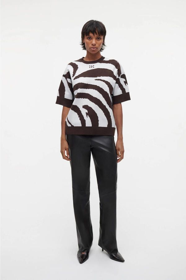 STUDIO AR Zachte trui Levina dierenprint - Foto 2