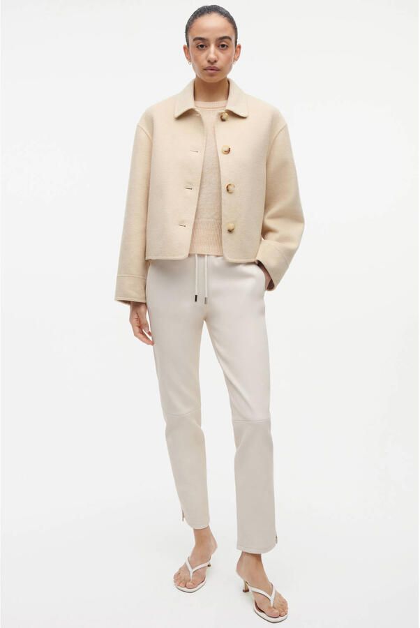 STUDIO AR Dames Jassen Nicolina Wool Blend Butter Yellow - Foto 5