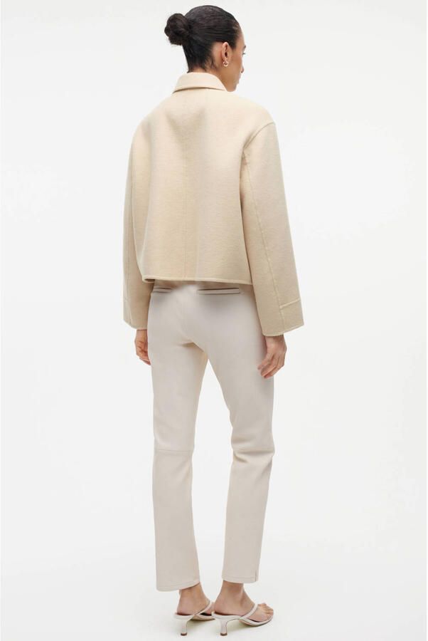 STUDIO AR Dames Jassen Nicolina Wool Blend Butter Yellow - Foto 6