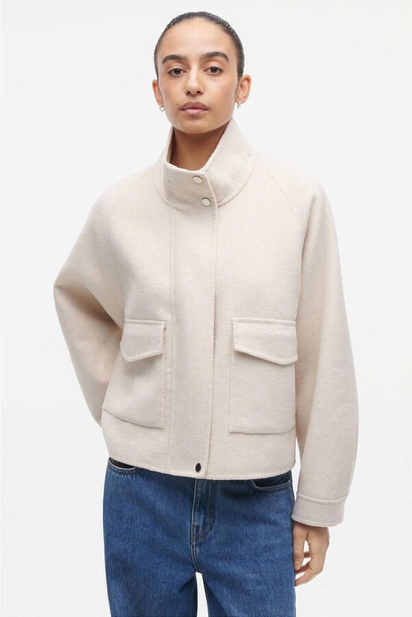 STUDIO AR Dames Jassen Cailin Wool Blend Beige - Foto 5