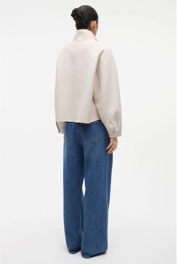 STUDIO AR Dames Jassen Cailin Wool Blend Beige - Foto 6