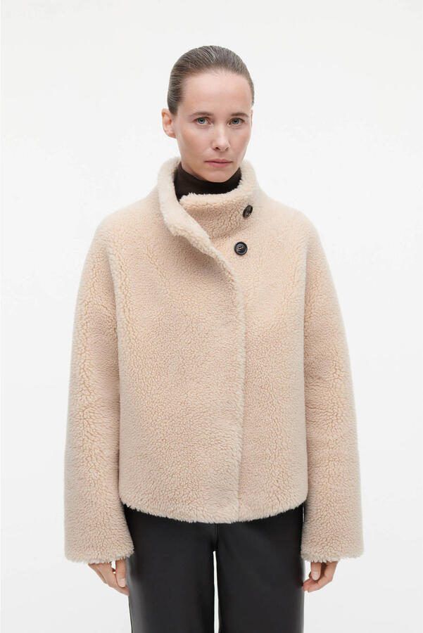 Studio AR by ARMA wollen reversible jas ecru