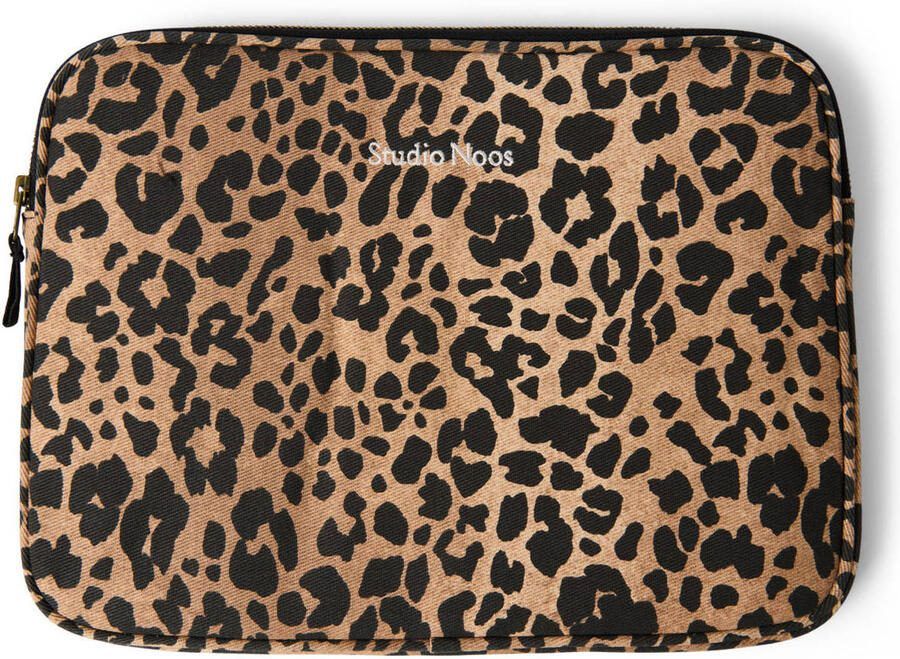 Studio Noos 13 inch Leopard laptopsleeve bruin