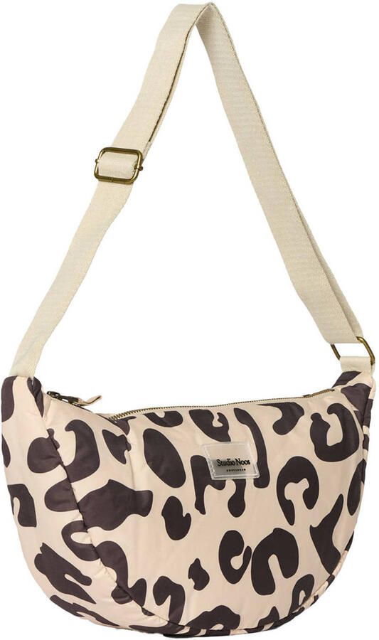 Studio Noos crossbody tas Holy Cow Puffy ecru zwart - Foto 2
