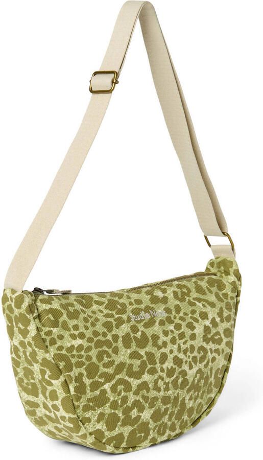 Studio Noos crossbody tas Leopard Cotton groen - Foto 2