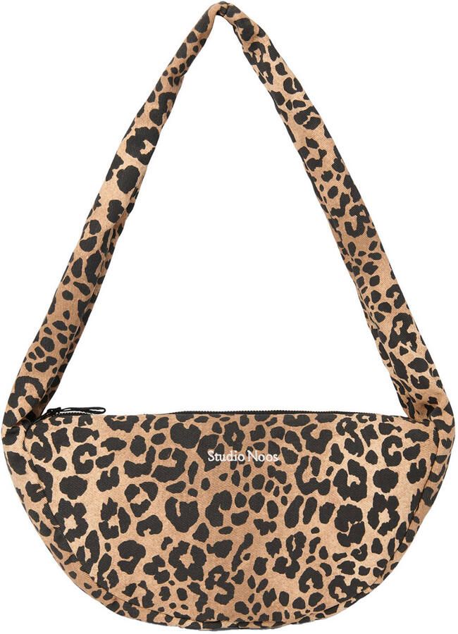 Studio Noos crossbody tas Leopard Mini bruin