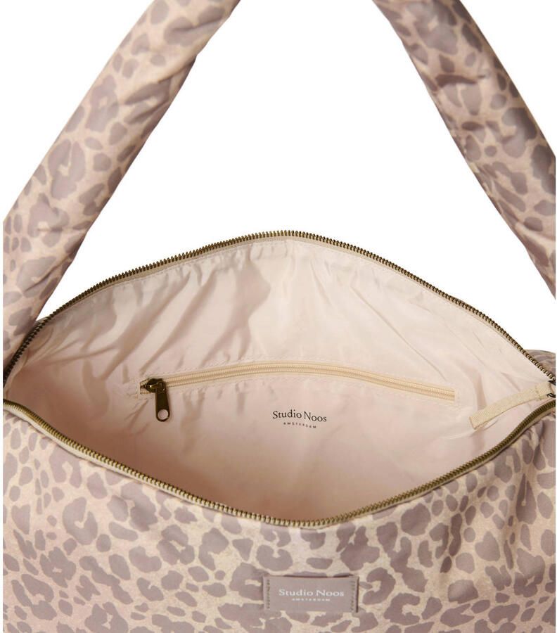 Studio Noos crossbody tas Leopard Puffy beige - Foto 2