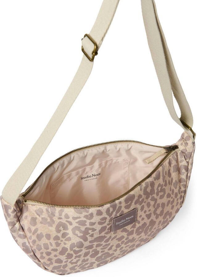 Studio Noos crossbody tas Leopard Puffy beige - Foto 2