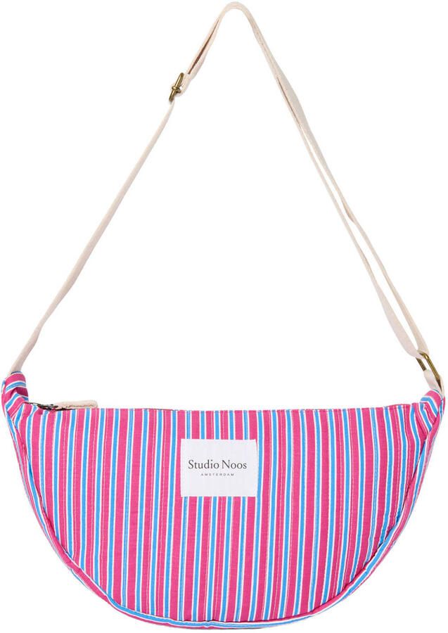 Studio Noos crossbody tas Poplin Striped paars