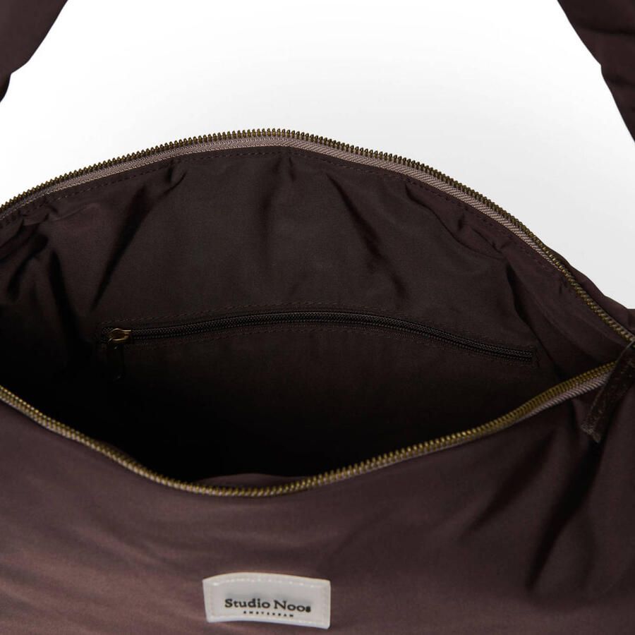 Studio Noos crossbody tas Puffy bruin - Foto 2