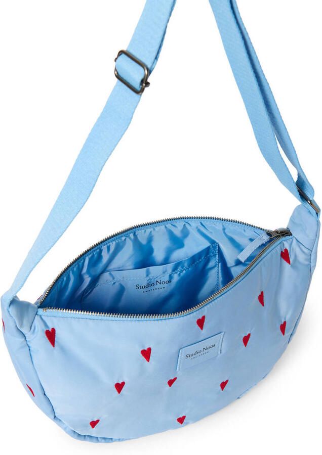 Studio Noos crossbody tas Puffy Hearts blauw - Foto 2