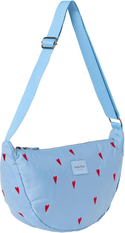 Studio Noos crossbody tas Puffy Hearts blauw - Foto 3