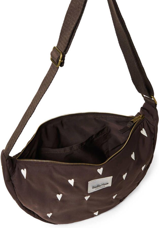 Studio Noos crossbody tas Puffy Hearts bruin - Foto 2