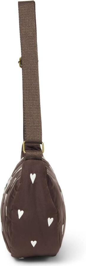 Studio Noos crossbody tas Puffy Hearts bruin Dames Polyester Hartjes - Foto 3