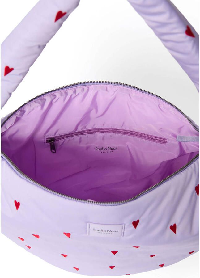 Studio Noos crossbody tas Puffy Hearts paars - Foto 2