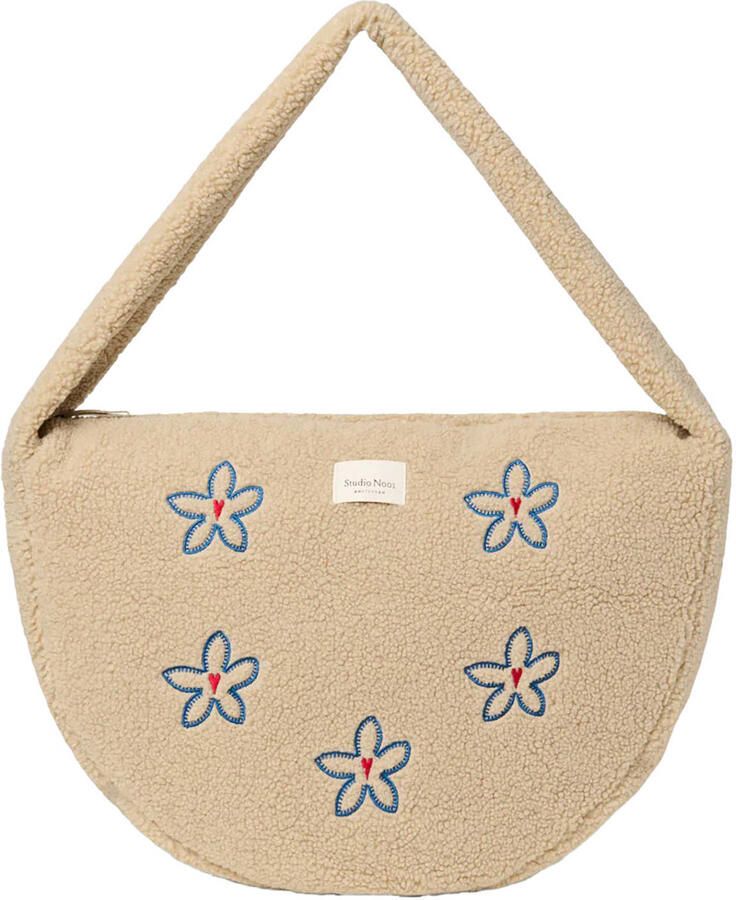 Studio Noos crossbody tas Teddy Flower Heart ecru