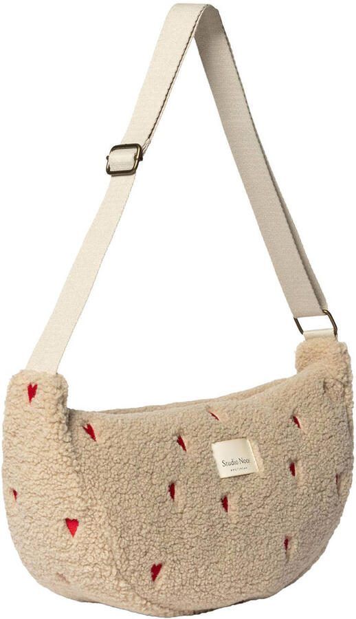 Studio Noos crossbody tas Teddy Hearts ecru - Foto 2