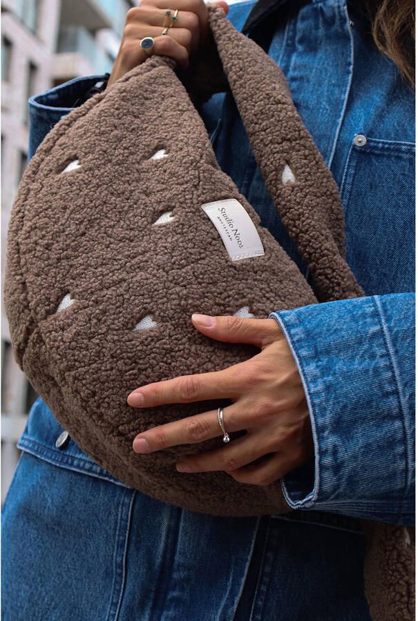 Studio Noos crossbody tas Teddy Hearts Mini bruin - Foto 3