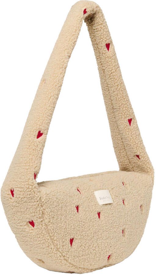 Studio Noos crossbody tas Teddy Hearts Mini ecru - Foto 3